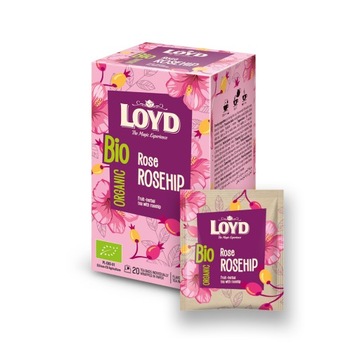 Herbata LOYD BIO ROSE ROSEHIP 20 szt