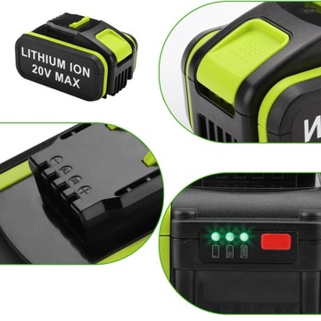 2 АККУМУЛЯТОРА 4 Ач ДЛЯ ЗАМЕНЫ WORX WA3553 WA3556 WA3551 WA3760