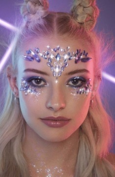 3D НАКЛЕЙКИ НА ЛИЦО САМОКЛЕЯЩИЕСЯ КРИСТАЛЛЫ YT17