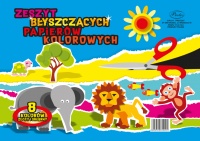 Papier kolorowy wycinanka A5 Protos 8 arkuszy