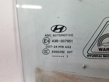 HYUNDAI IX35 11R SKLO (OKNO) DVEŘE PRAVÁ PŘEDNÍ