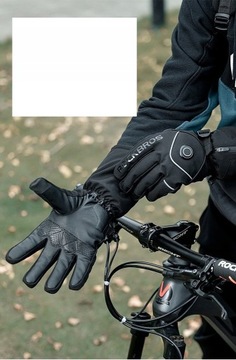 ЗИМНИЕ ПЕРЧАТКИ С ПОДОГРЕВОМ 4000 мАч USB Перчатки для скутера ROCKBROS L