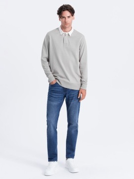Spodnie męskie jeansowe SLIM FIT niebieskie V3 OM-PADP-0110 XXL