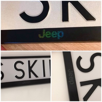 Рамка номерного знака JEEP / 2 шт.