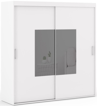ASKER – Szafa przesuwna z lacobel 130 cm NA WYMIAR