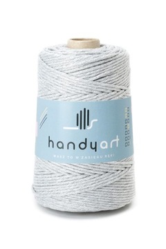Sznurek do makramy bawełniany cool gray 5mm 100m