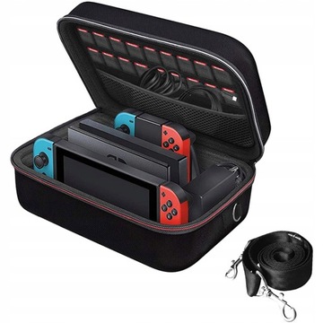 ETUI DO NINTENDO SWITCH OLED TWARDE CZARNE POKROWIEC CASE FUTERAŁ AK223F