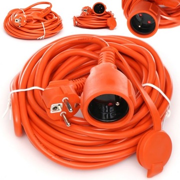 PRZEDŁUŻACZ OGRODOWY BUDOWLANY KLAPA 20m KD4024