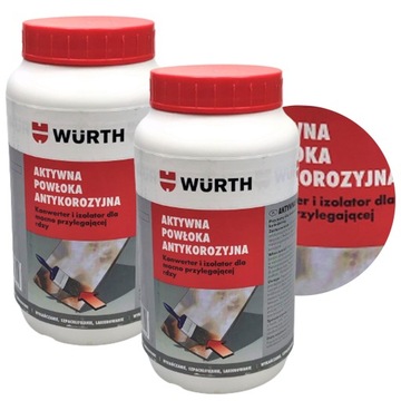 WURTH Środek do Konserwacji Podwozi Aktywna Powłoka Antykorozyjn Zestaw2szt