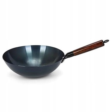 Patelnia WOK żelazo chiński głęboki do dań azjatyckich 34cm