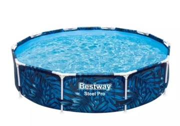 5w1 Basen ogrodowy okrągły dla dzieci BESTWAY 305x66 cm 56985 MODEL 2024