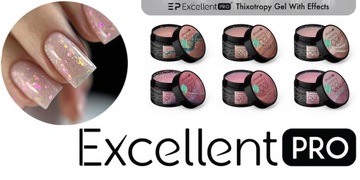 Строительный гель с частицами Excellent PRO Тиксо-гель с эффектом 15г MIX