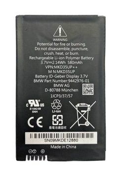 Akumulator bateria do pilota BMW MKD35UP oryginał