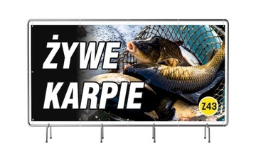 SOLIDNY BANER REKLAMOWY 200x100 CHOINKI,KARP