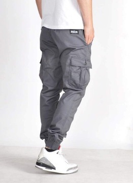 Spodnie XL Bossline Cargo Jogger Szare joggery