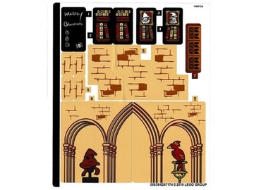 LEGO naklejki do zestawu 75948 Harry Potter N