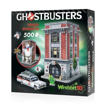 Wrebbit Ghostbusters Firehouse PUZZLE 3D 500el Nowość 2024