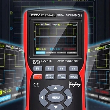 Мультиметр с осциллографом осциллограф 3в1 ZOYI ZT-703S 3,5'' 50Mhz