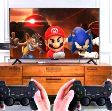 ТЕЛЕВИЗОР ИГРОВАЯ РЕТРО-КОНСОЛЬ HDMI 2 ПАНЛОДА МНОГО ИГР БОЛЕЕ 20 000 ИГР ИГРЫ