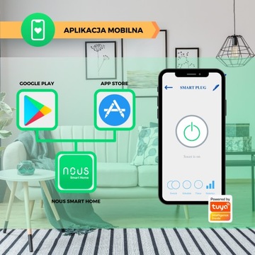 Умная WIFI-розетка NOUS A1 3680 Вт, 2 шт.
