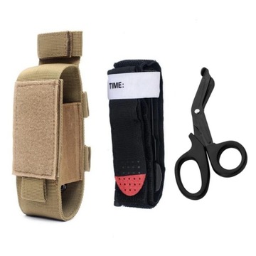Tactical ifak Molle EDC First Aid Kit Pouch Scissors Bag Tourniquet Holder