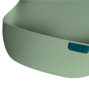 Силиконовый нагрудник LOVI фисташкового цвета.