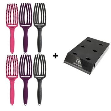 OLIVIA GARDEN FINGERBRUSH COMBO Ярко-розовая кисть