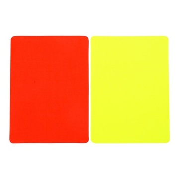 Karty sędziowskie do piłki nożnej Profesjonalny sprzęt sędziowski z PCV, przeznaczony wyłącznie do kart