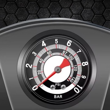 Ножной насос Велосипедный автомобильный насос Напольный стационарный Манометр 10 БАР