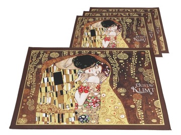 4szt Podkładka na stół -G. Klimt Pocałunek 29x39cm