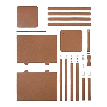 Zestaw skórzanych torebek Kloware DIY, organizer na karty