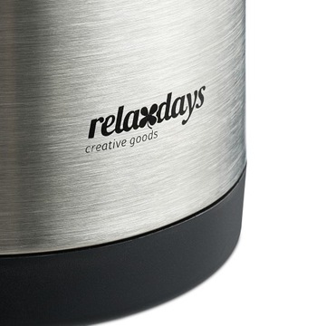 Термос для напитков Relaxdays 2,1 л черный, серебро