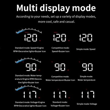 Auto M6S 3.5 Калибр Автомобильный HUD Проекционный дисплей