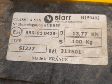 MERCEDES-BENZ W447 ZAŘÍZENÍ(HÁK) TÁŽNÝ