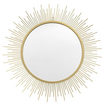 LUSTRO ZŁOTE SŁOŃCE50cm METALOWE DEKORACJA ŚCIENNA