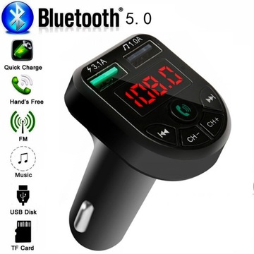 BTE5 Odbiornik nadajnika FM bluetooth USB