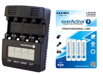 EVERACTIVE NC-3000 ładowarka + akumulatory R03 AAA