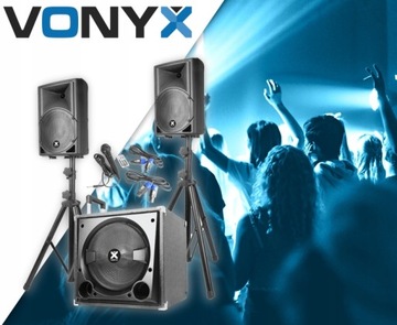 Звуковая система: 2 колонки SUB 12 дюймов и подставки