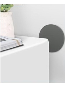 РУЧКА ДВЕРНАЯ САМОКЛЕЯЩАЯСЯ НАСТЕННАЯ, СЕРЫЙ СТОПОР, 40мм, 1 шт.