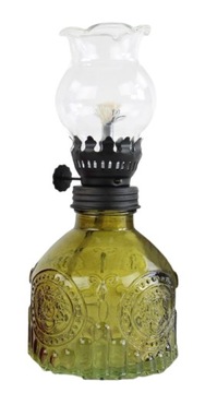 LAMPA NAFTOWA SZKLANA LAMPION LATARNIA OZDOBNA DEKORACJA NA PREZENT