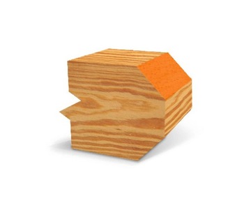 Фреза угловая односторонняя Z=4 HSS 130x30x20 левая