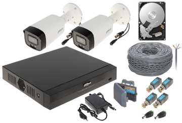 System Zestaw Monitoringu Dahua 2 Kamery 5MPX