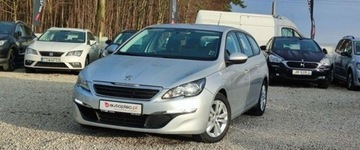 Peugeot 308 II 2014 Peugeot 308 1.6 HDI 120 kM Klima Nawigacja Temp LED Bluetooth Serwis GWARA, zdjęcie 8