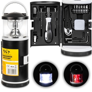 НАБОР ИНСТРУМЕНТОВ ТУРИСТИЧЕСКИЙ ФОНАРЬ ОТВЕРТКИ НАСАДКИ МУЖСКОЙ ПОДАРОК