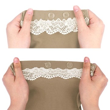 Эластичный пояс для беременных цвета хаки, удлиняющий пояс.