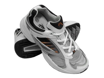BUTY SPORTOWE SZNUROWANE TRAMPKI DAMSKIE SZARE 39