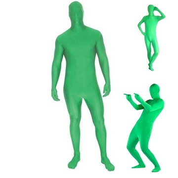 NIEWIDZIALNY STRÓJ ZIELONY GREEN SCREEN KOSTIUM XXL 180-190cm