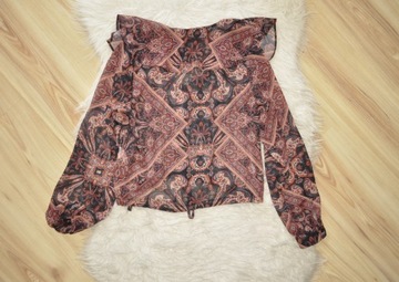 PRIMARK BLUZKA BOHO FALBANKI ELEGANCKA 34