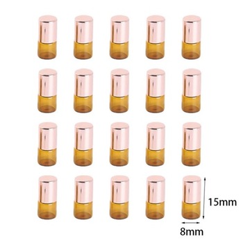 20 пустых флаконов-роллеров емкостью 1 мл.
