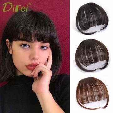 DIFEI Synthetic Bangs Hair Extension Fake Fringe